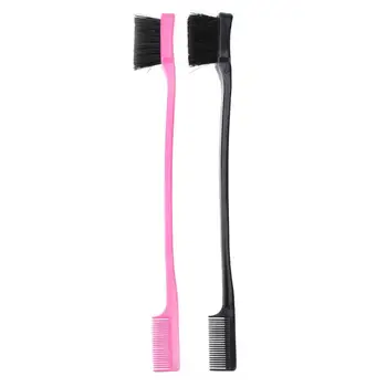 

2pcs Professional Double Sided Edge Control Brushes Salon Barber Hair Styling Hairdressing Beauty Comb