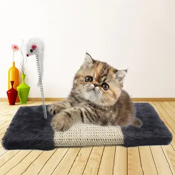 

Pet Cat Sisal Mat Carpet Scratch-resistant Scratching Board Pad Spring Mouse Toy 2020