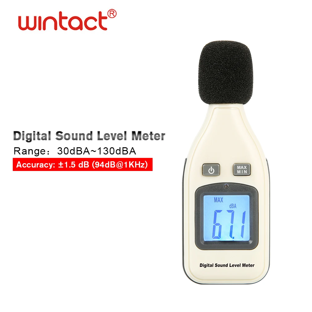 Auto Backlight Display Digital Sound Level Meter Decibel Logger Tester 30-130dB Noise in Decibels LCD Screen Analyzer | Инструменты