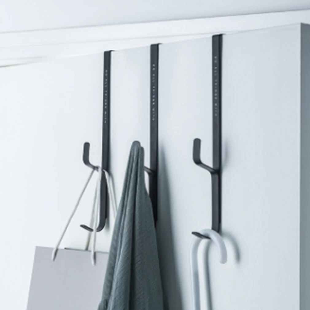 3pcs/pack Creative Removable Door Rack Hangers Door Iron Hook Storage Rack Organizer For Christmas Wreath Coat Bag Hat Robe