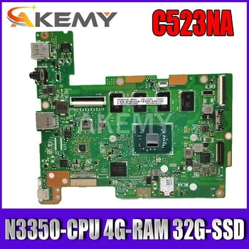 

Akemy C523NA Motherboard For ASUS Chromebook C523NA C523N C223NA Laotop Mainboard with N3350-CPU 4G-RAM 32G-SSD