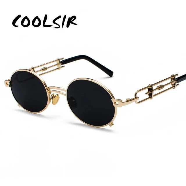 COOLSIR Для мужчин металлические овальные рамки стимпанк готический вампир
