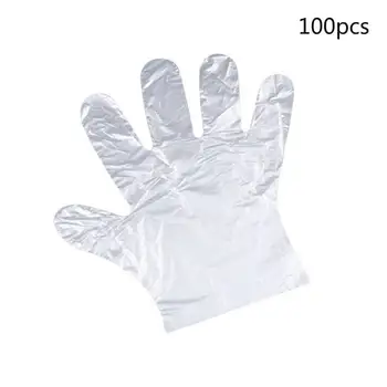 

2020 greatest 100Pcs Disposable Gloves Plastic Catering Food Grade Dishwashing Beauty Gloves