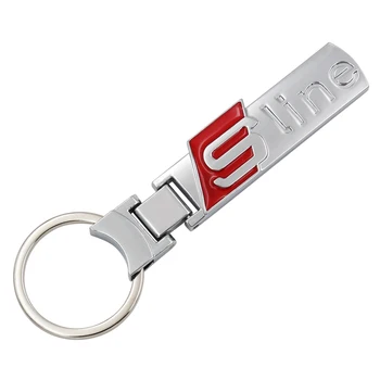 

1pcs metal Car Keychain Key ring Car styling For Audi A3 A4 A4L A5 A6 A6L A7 Q3 Q4 Q5 Q6 Q7 b8 b6 c6 s4 s5 Car Accessories