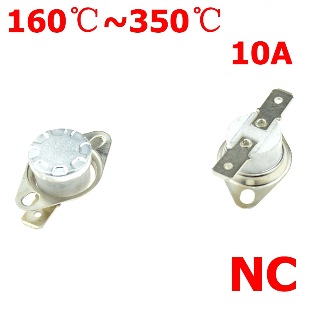 10 Pcs KSD301 NC Temperature Switch Thermostat 165 Celsius 250V AC 10A 