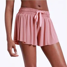 Новые летние женские шорты для бега «русалка», 2 в 1, быстросохнущие шорты для марафона, свободные шорты для спортзала, дышащий светильник, спортивные шорты для йоги