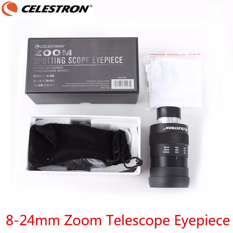 Монокулярный астрономический телескоп Celestron с зумом 8 24 мм HD окуляр 1 25 дюйма