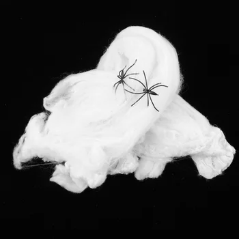 

1 Set Spider Web and Spiders Kit Funny Prank Prop Creepy Spider Party Decoration with Ground Nail for Bar Haunted House Hallowee