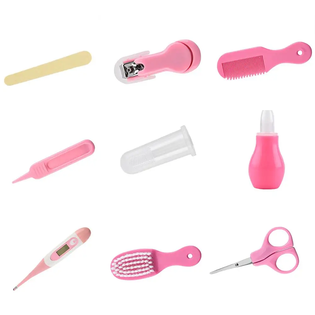 8PCS Children's Baby Nail Clippers Suction Nose Electronic Thermometer Combination Set Baby Beauty Care