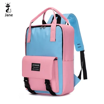 

Backpacks Large Capacity Solid Color Waterproof Nylon Casual Backpack School Bag Student mochila masculina bolsa 2019
