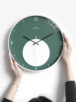 

Luxury Minimalist Creative Wall Clock Nordic Living Room Metal Bedroom Wall Watch Modern Design Zegar Scienny Home Decor AA50ZB