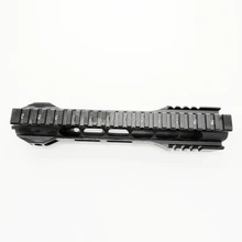 10 дюймов тактический MLOK handguard поплавок супер тонкий ar 15 Handguard Quad Rail для M4 M16