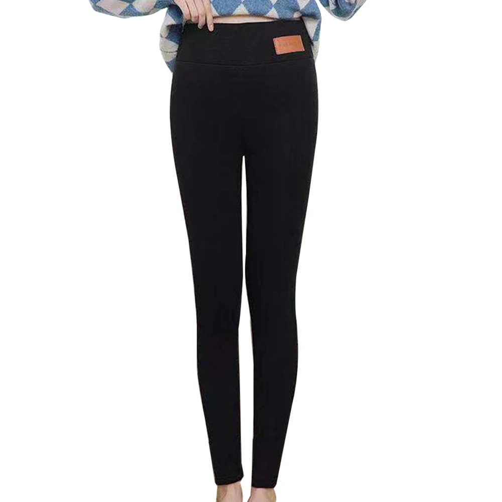 Winter Warm Leggings Women High Waist Velvet Thick Legging Patchwork Super Stretch Pencil Pant Plus Size