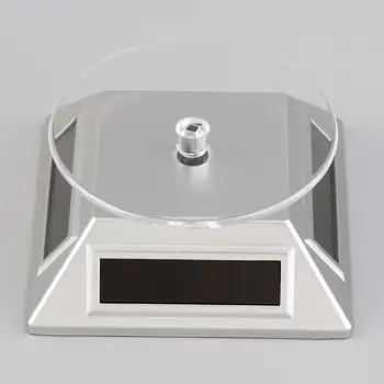 

Solar Powered 360 Rotating Jewelry Mobile Phone Ring Bracelet Watch Display Stand Environmental Friendly