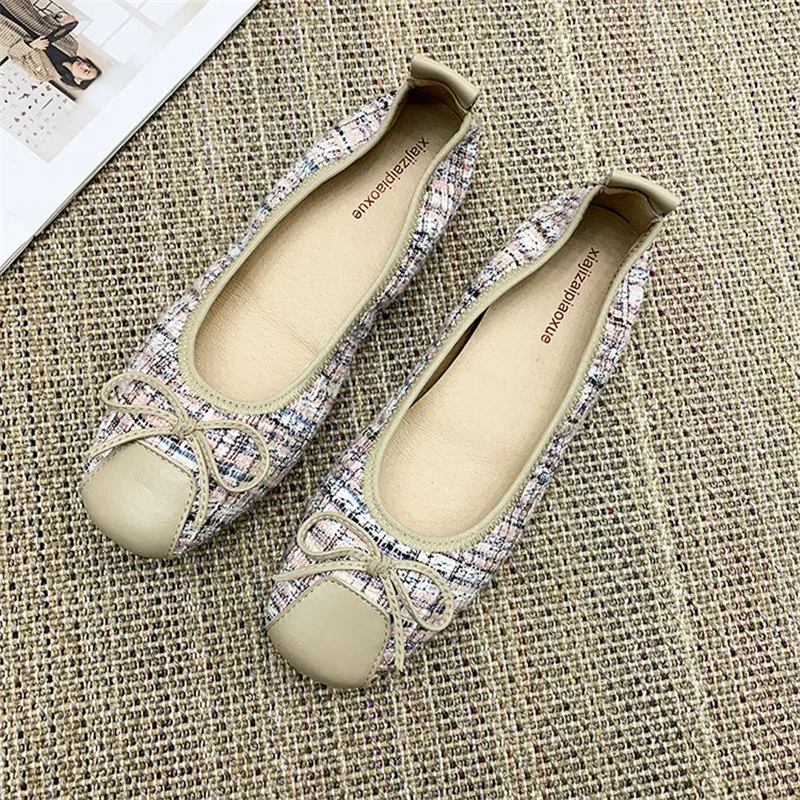 Large Size 34-43 Women`S Ballet Flats Shoes Comfortable Shallow Mouth Pregnant Mother Shoes Flat Soft Bottom Single Lady Loafers (3)