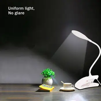 

Desk lamp Eye Protection Durable USB LED Table Lamp with Clip Bed Reading Light for Dormitory Home Bedroom