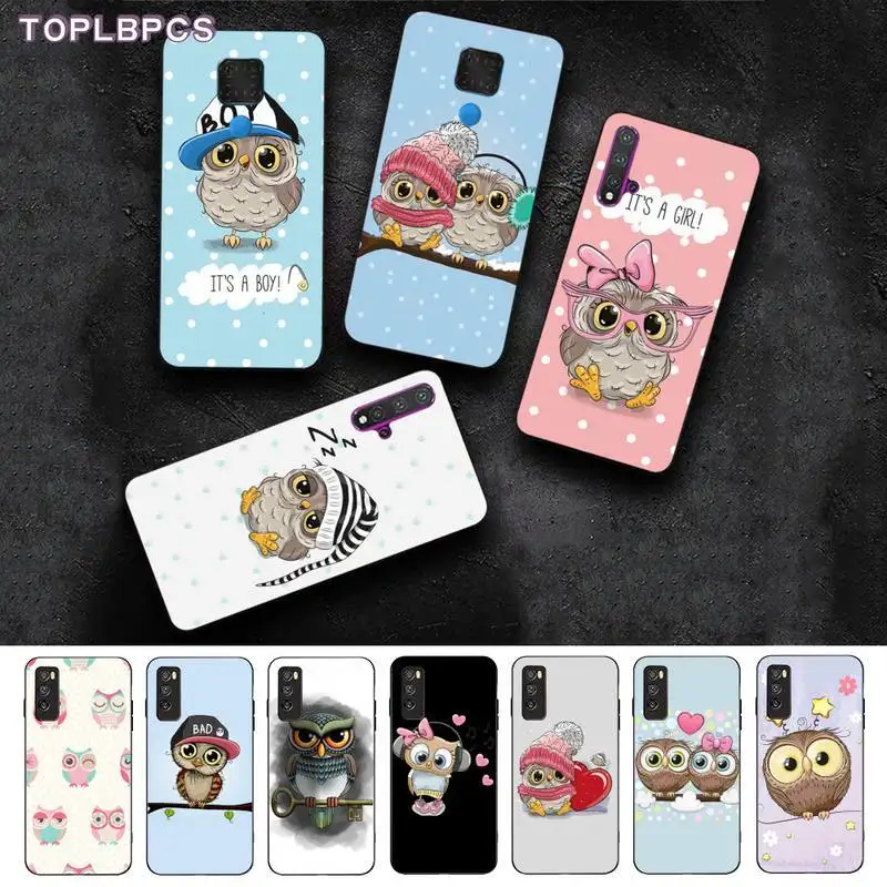 TOPLBPCS Детские Симпатичные совы сердца с мультипликационным принтом в виде