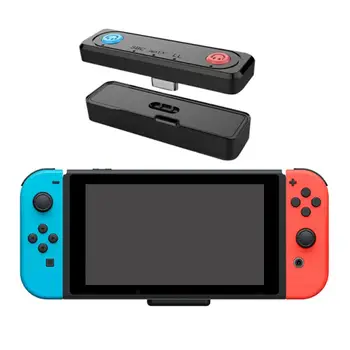 

Bluetooth 5.0 Audio Transmitte Dongle USB Receiver Low Latency USB C Type-C Wireless Adapter & Mic for Nintendo Switch PS4 TV PC