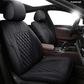 

FUZHKAQI Custom Leather car seat covers For NISSAN Patrol Sunny QUEST Terra Navara NV200 Paladin KICKS MAXIMA Murano LANNIA auto