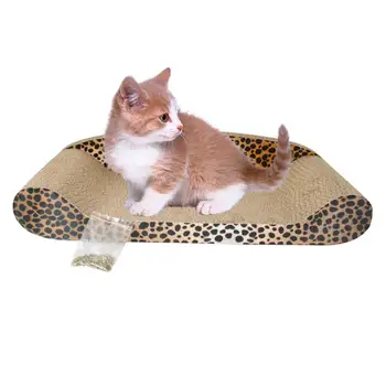 

Harden Corrugated Paper Pet Cat Toy Cat Sofa Claws Grinding Board with Catnip Cat Scratcher Pad Mat Board Protection