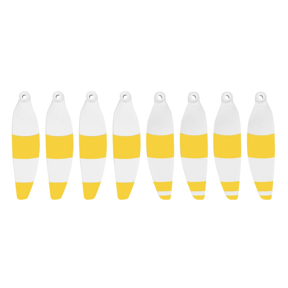 8 шт. легкие 4 пары пропеллеров 4726F складные низкие шумовые аксессуары для DJI Mavic Mini Drone аксессуары - Цвет: White Yellow