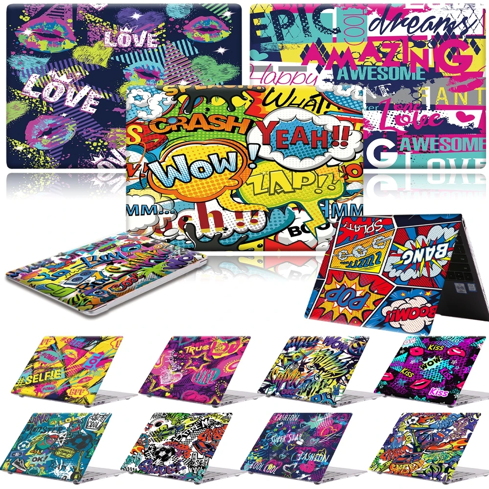 

Laptop Cover Case for HUAWEI MateBook 13 /14 / X Pro 13.9/MateBook D 14/D15 Graffiti Art Pattern Laptop Hard Shell Cover Case