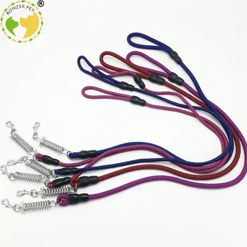 

Bonzerpet Dog Nylon Soft Leash Running Walking Lead Medium Large Dogs Spring Strap For Collar Bulldog Pugs Beagle Pet Supplier