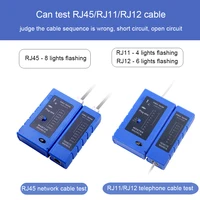 xintylink Network rj45 tester micro usb cable two power supply wire tool RJ11 rj12 8p 6p line telephone ethernet serial test 2