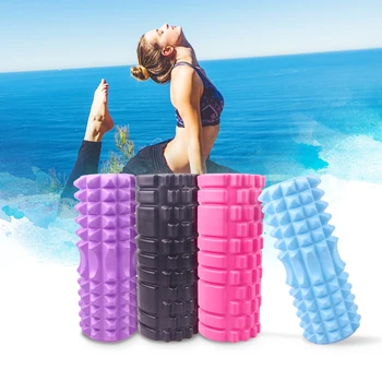 

Yoga Column Fitness Pilates Yoga Foam Roller blocks Train Gym Massage Grid Trigger Point Therapy Physio Exercise 33CM
