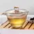 Японский Стиль Стеклянная Чайная чашка Gaiwan и Крышка Позолоченный Чай Gongfu Китайская Чайная Чаша 150 мл