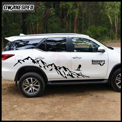 1set Discovery Mountain Grahpics Sticker For-Toyota Fortuner Car Door Side Decor Stickers Auto Off Road Styling DIY Vinyl Decals (3)_副本