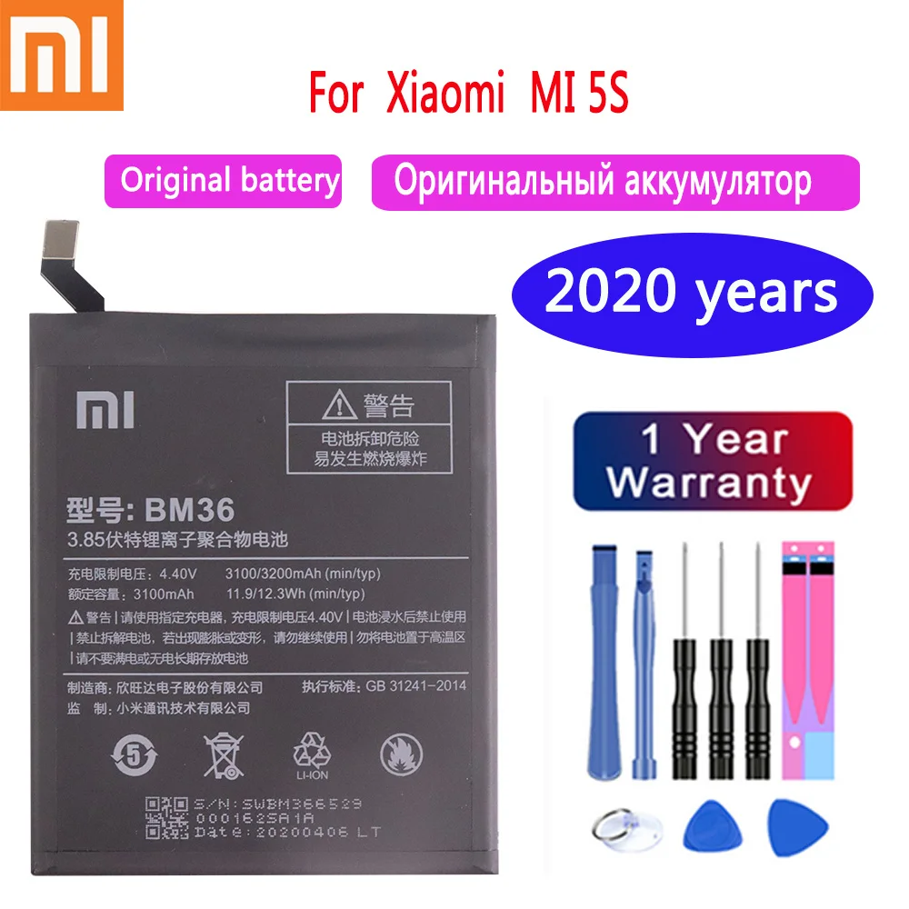 2020 год xiaomi 100% новый оригинальный запасной аккумулятор BM36 для Xiaomi Mi телефона 3200