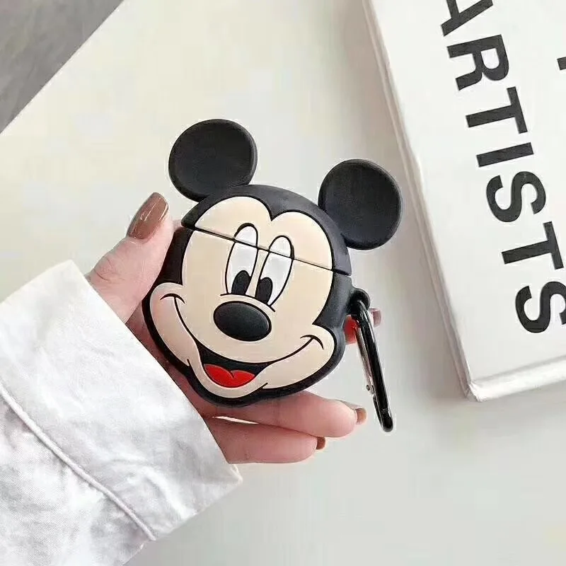 For Pods 1 2 GJ0216 Милый 3D беспроводной чехол для наушников Dumbo Duck для Apple AirPods 2, силиконовый чехол для зарядки наушников s Для Air pods, защитный чехол - Цвет: For Pods 1 2 GJ0216