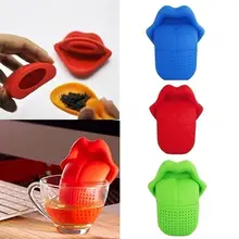 Губ язык Форма силиконовый Чай Infuser Фильтр диффузор напитки, аксессуар
