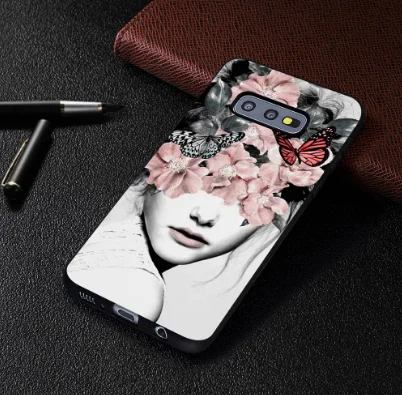 

For Samsung Galaxy S8 S9 S10 Plus Beautiful Flowers for Samsun A30 A40 A50 M10 M20 M30 A6 A8 Plus 2018 Tpu Protective Shell Soft