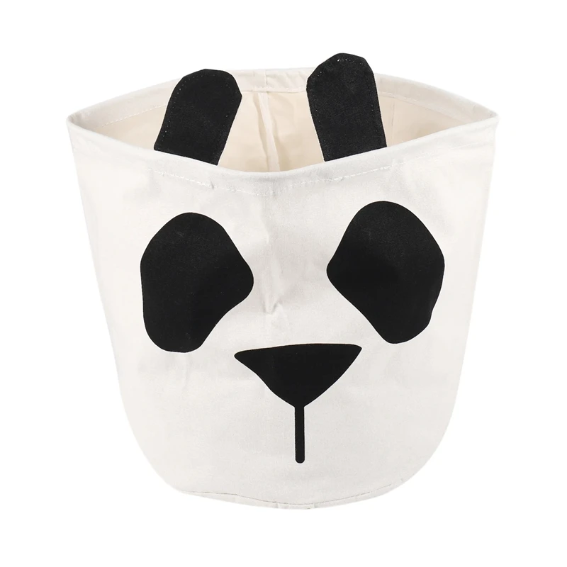 Foldable Panda Canvas Storage Collapsible Folding Box Fabric Cloth Basket Bag UK 