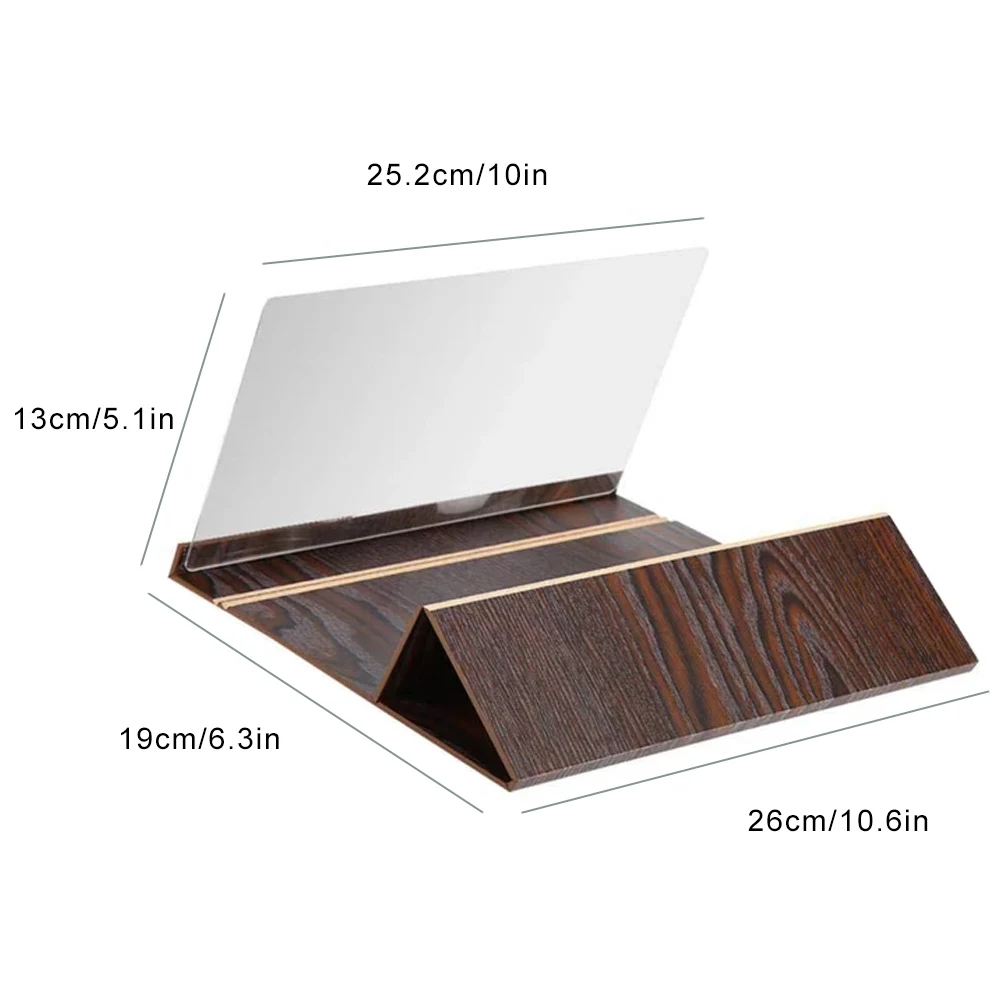 Caseier 12 дюймов Настольный складной деревянный держатель для мобильного телефона
