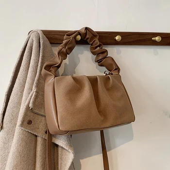 

Simplicity Frosted Women's Cloud Small Bag 2020 New Fashion All-match Portable Shoulder Messenger Bag Autumn and Winter Flap PU