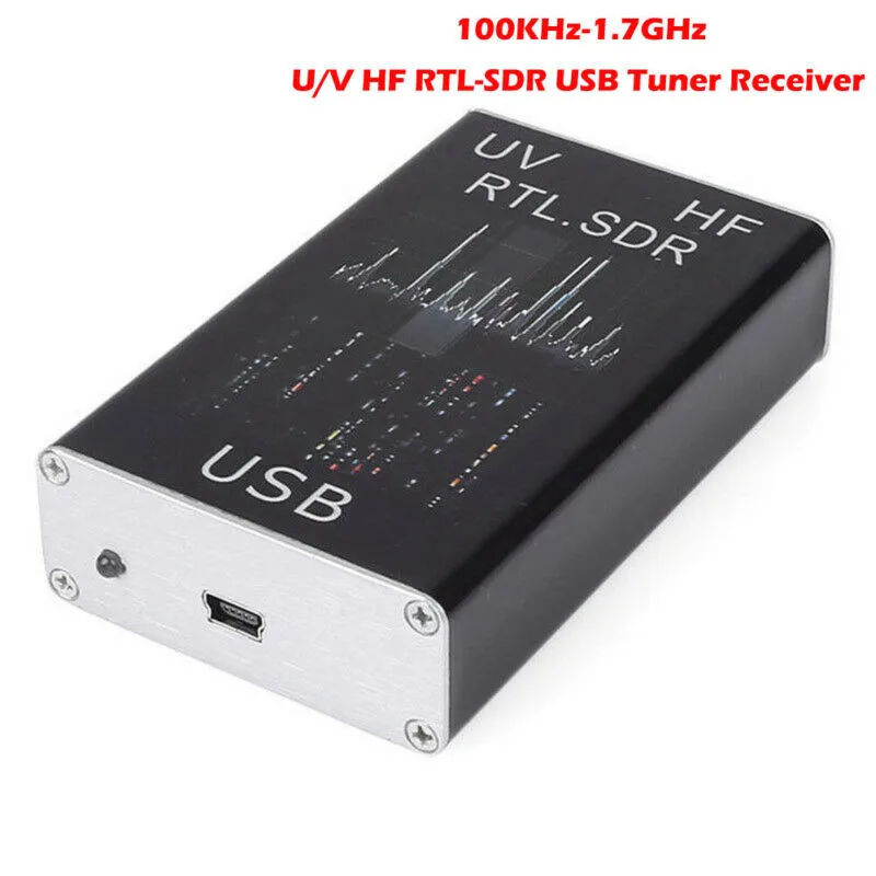 

100KHz-1.7GHz Full Band UV HF RTL-SDR USB Tuner Receiver/ R820T+8232 Ham Radio