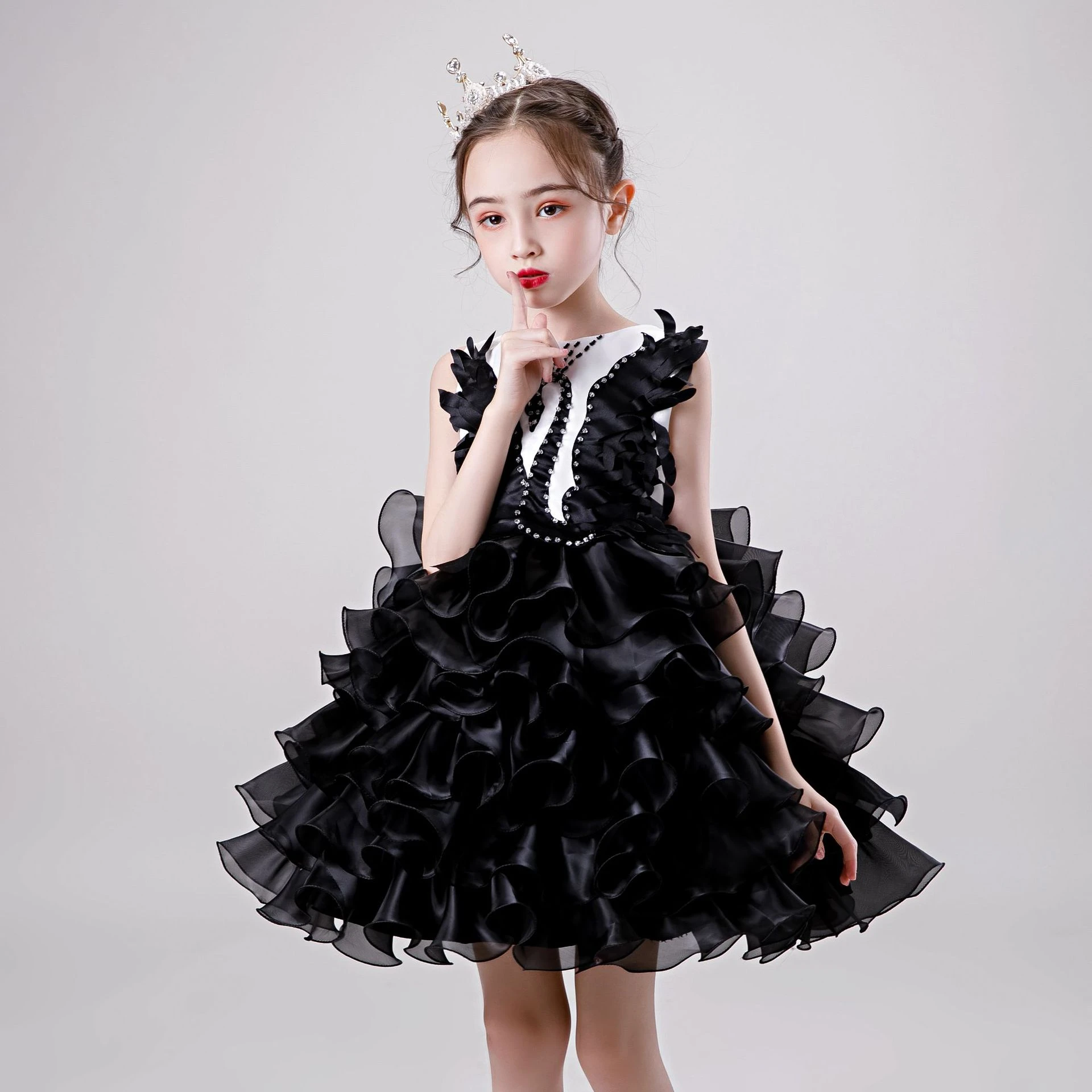 baby black gown