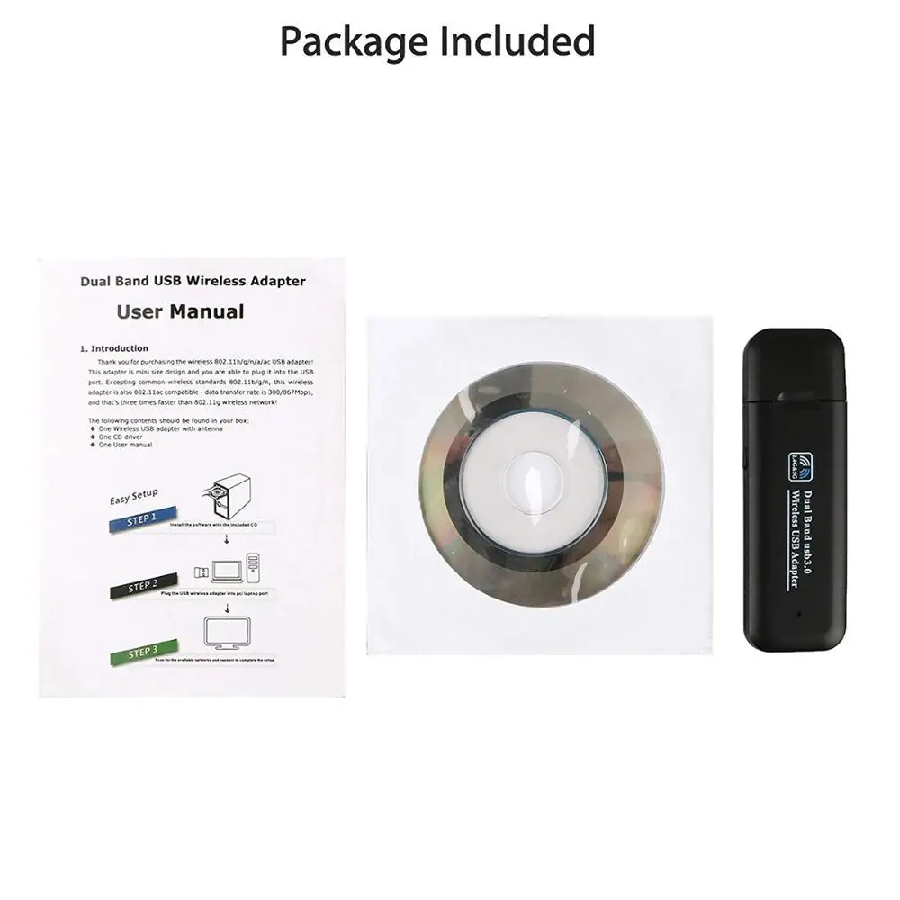 1200 Мбит/с USB3.0 Wifi адаптер AC1200 двухдиапазонный 2,4 ГГц/300 Мбит/с 5 ГГц/867 Мбит/с 802,11 ac/a/b/g/n Wi-Fi ключ