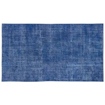 

Handmade Blue Vintage Overdyed Turkish Area Rug 175x305 Cm-5'9''X10'0''