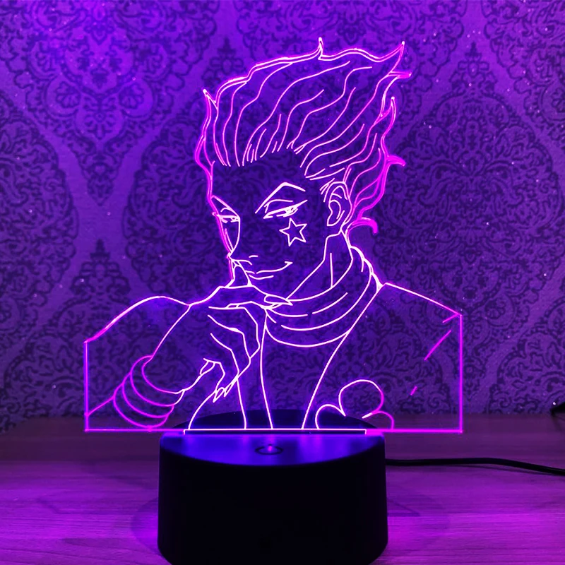 Аниме Hunter X светодиодный сенсорный датчик цветной Ночник светильник для спальни