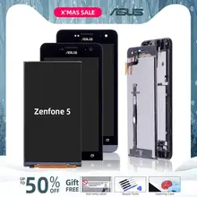 Дисплей для ASUS Zenfone 5 T00J A500KL A500CG A501CG в сборе с тачскрином на рамке черный
