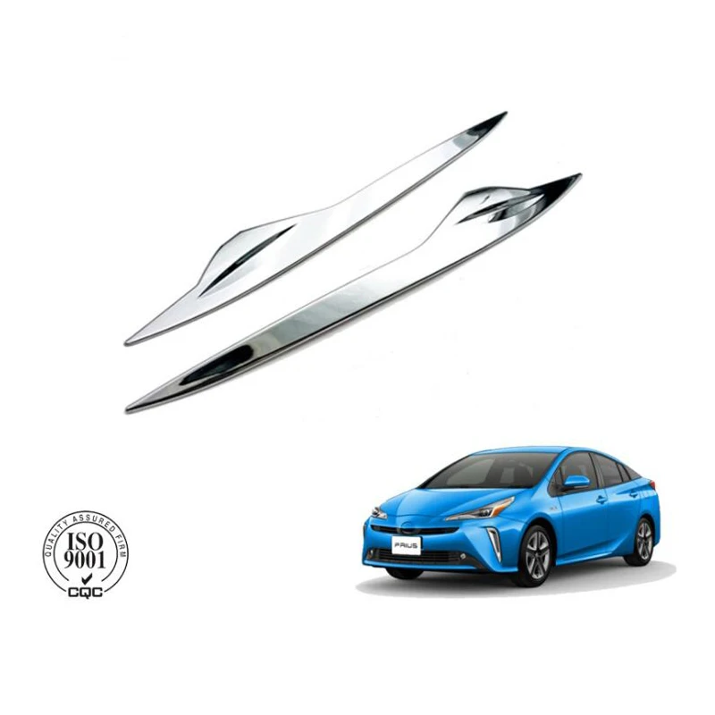 

Accessories For 2019 2020 Toyota Prius 50 Series ABS Chrome Head Front Lamp Light Trim