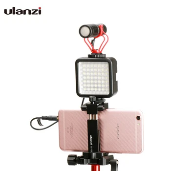 

Ulanzi Metal Phone Tripod Mount With Cold Shoe Universal Clip Holder For SmartPhone Microphone Light For Iphone7 Samsung ST-03