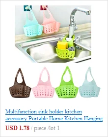 Multifunction sink holder kitchen accessory Portable Home Kitchen Hanging Drain Bag Basket Bath Storage Tools Household storage3