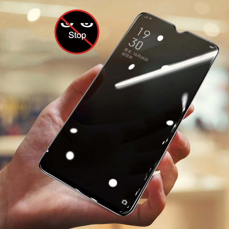 

Privacy Filter Screen Protector For OPPO Realme 5 Pro 5S Anti-Peeping Tempered Glass Anti-Spy Glare Protective Glass Front Film