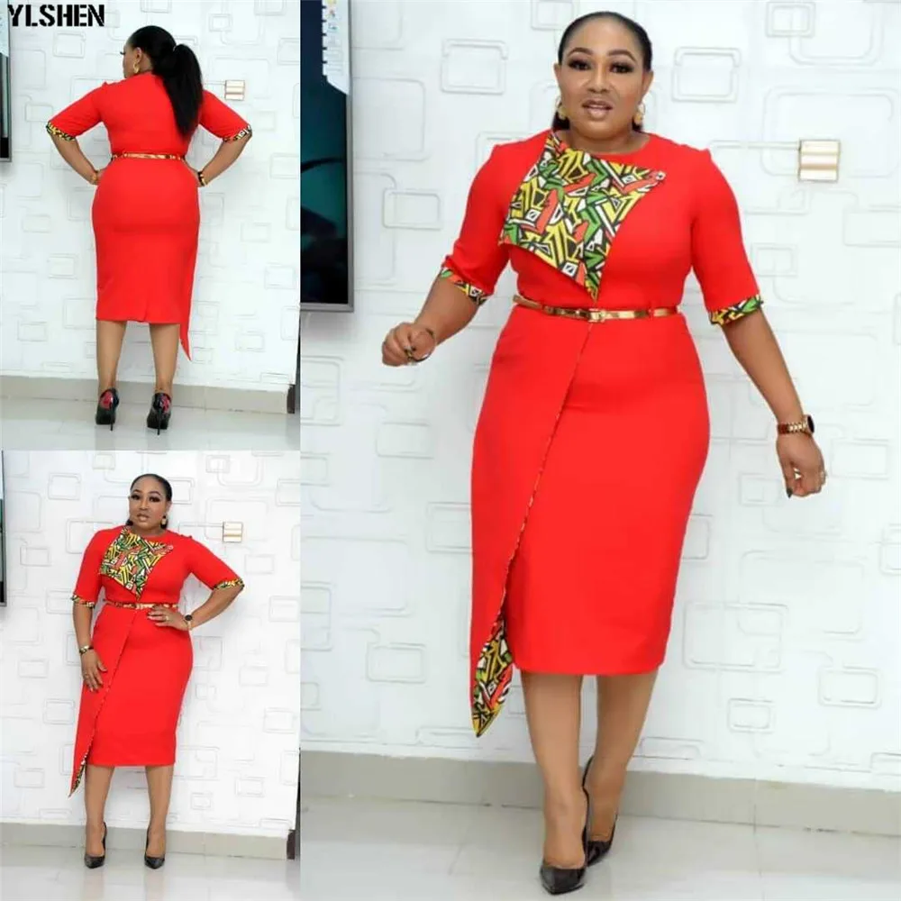 African Dresses For Women African Clothes Africa Dress Fashion Patchwork Print Dashiki Clothing Ankara Plus Size Evening Dress 05
