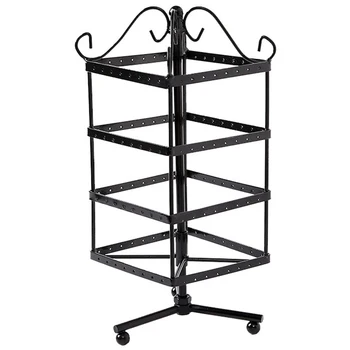 

1 Pc Iron Square Rotating Rack Household Jewelry Storage Rack Display Rack